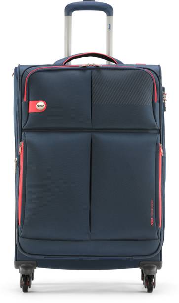 Vip Suitcases Bags Briefcases Online Vip Modulus 4w Exp Strolly 59 Royal Blue Expandable Check In Luggage 23 Inch
