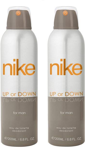 NIKE Man Up or Down Deodorant Spray for Men 200ML Each (Pack of 2) Deodorant Spray  -  For Men