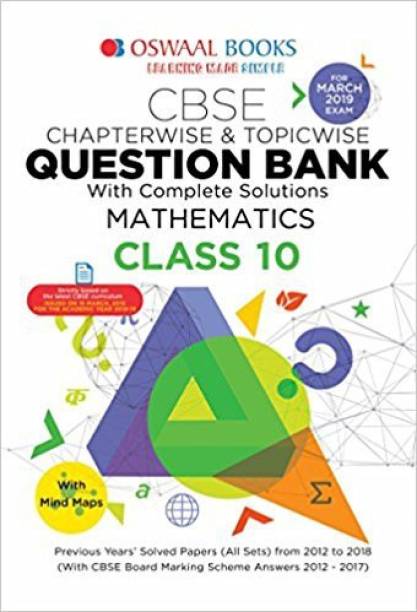 Oswaal CBSE Question Bank for Class 10 Mathematics (Mar 2019 Exam)