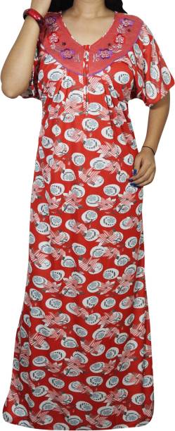 Indiatrendzs Nightsuit Set Womens Trendzs Fashion Long Maxi Nightdress 