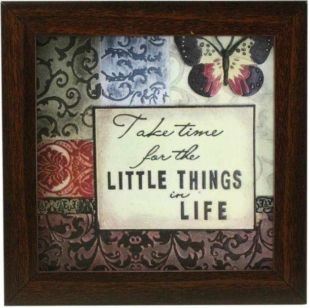 Indianara Indr1202 TABLETOP INSPIRATIONAL MOTIVATIONAL FRAMED ART WITHOUT GLASS 8.7 X 8.7 INCH Digital Reprint 8.7 inch x 8.7 inch Painting