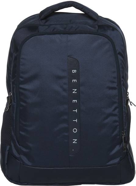 United Colors Of Benetton Bags Wallets Belts United Colors Of Benetton Laptop Backpack Navy Blue 30 L