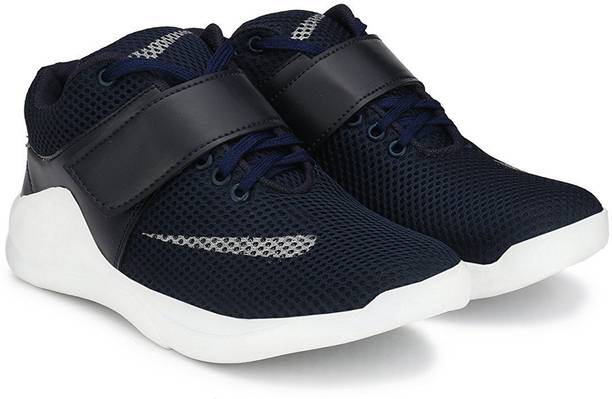 High Ankle Shoes Online At Best S In Shoe Island Por Revo X Premium Quality Trending Sporty Mesh Dark Navy Blue