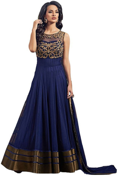 flipkart long frocks for womens