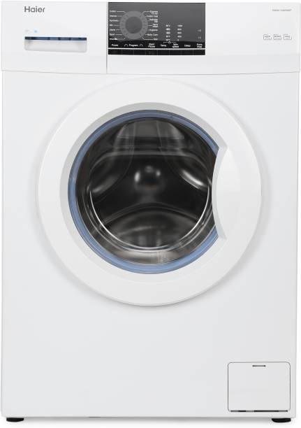 Haier 6 kg Fully Automatic Front Load with In-built Heater White