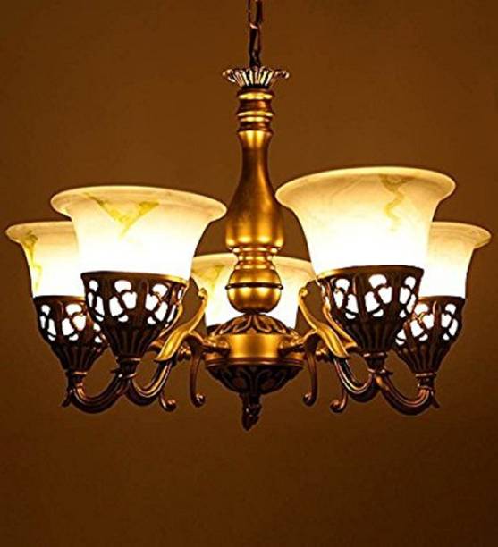 Chandeliers At Best S In India Learc Antique Brass Finish Chandelier Ceiling Lamp