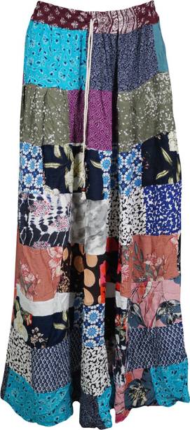 Indiatrendzs Printed Women A-line Multicolor Skirt