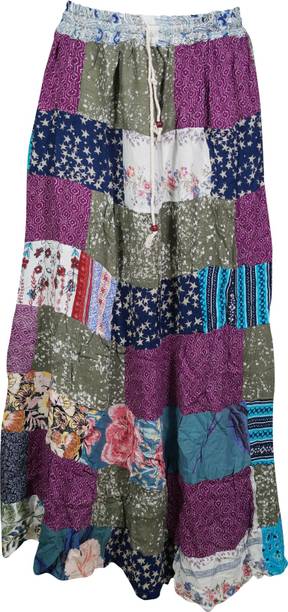 Indiatrendzs Printed Women A-line Multicolor Skirt