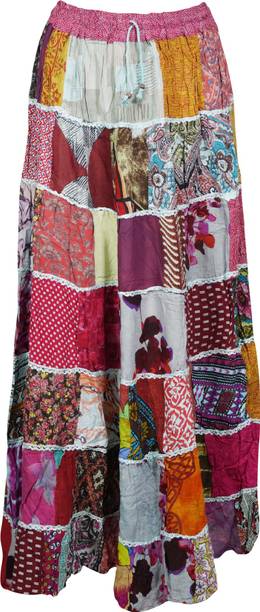 Indiatrendzs Printed Women A-line Multicolor Skirt