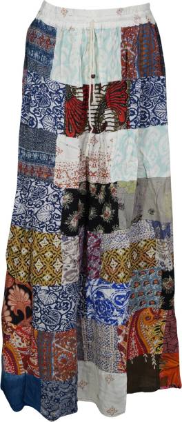 Indiatrendzs Printed Women A-line Multicolor Skirt