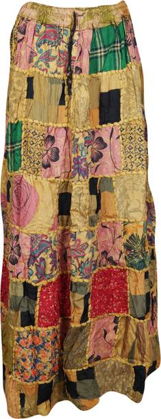Indiatrendzs Printed Women A-line Multicolor Skirt