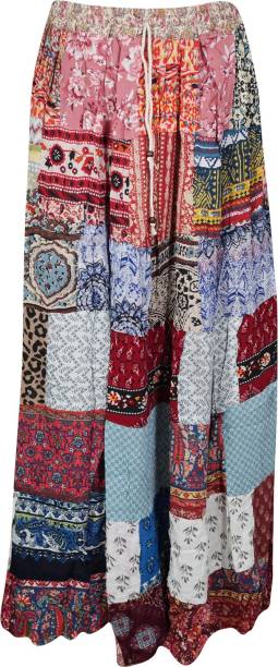 Indiatrendzs Printed Women A-line Multicolor Skirt