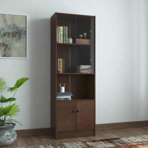Bookshelf Bookshelves At Best S On Flipkart Hometown Engineered Wood Semi Open Book Shelf