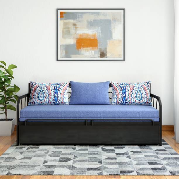 Sofa Beds At Ed S On Flipkart With Exciting Offers Furniturekraft Caen Double Metal Engineered Wood Sofa Bed