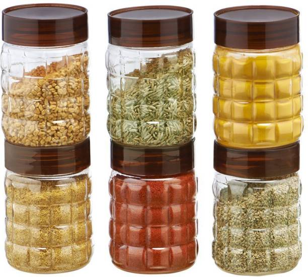 Steelo 6 Pcs. Solitaire  - 1200 ml Plastic Grocery Container