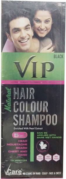 Vcare VIP Hair Colour Shampoo 5 IN 1 , Black