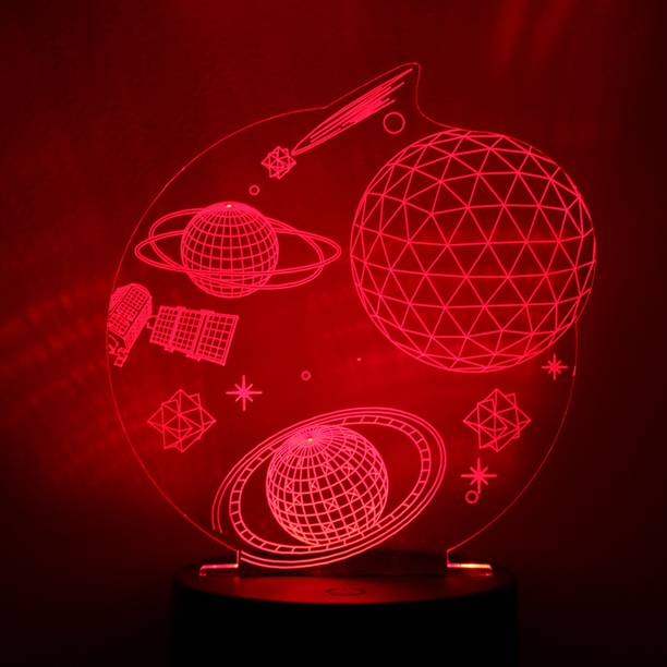 Night Lamps Led Flood Light Laser Pillar Post Skycandle In 3d Optical Illusion Night Light 7 Led Color Changing Lamp Cool Soft