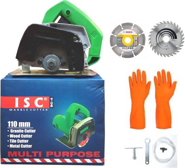 ISC High Quality Multipurpose Cutter Machine 4"Inch With BOSCH Cutting Blade for Wood / Marble Combo Handheld Tile Cutter