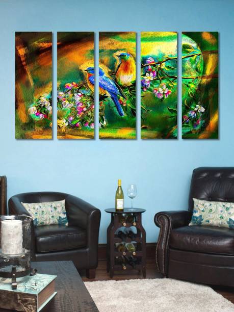 999 Store Birds on the tree stems Digital Reprint 30 inch x 52 inch Painting