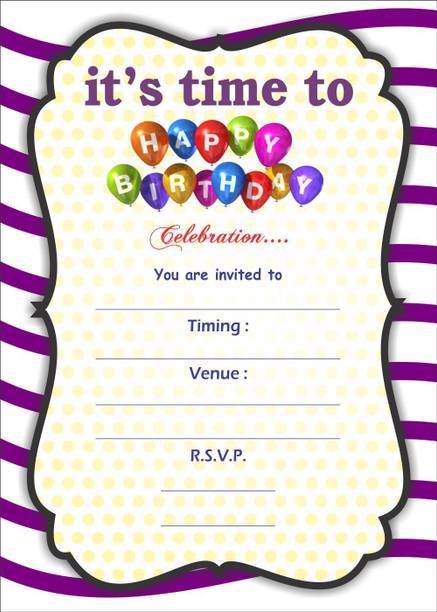 Birthday Invitation Card Buy Birthday Invitation Card Online At