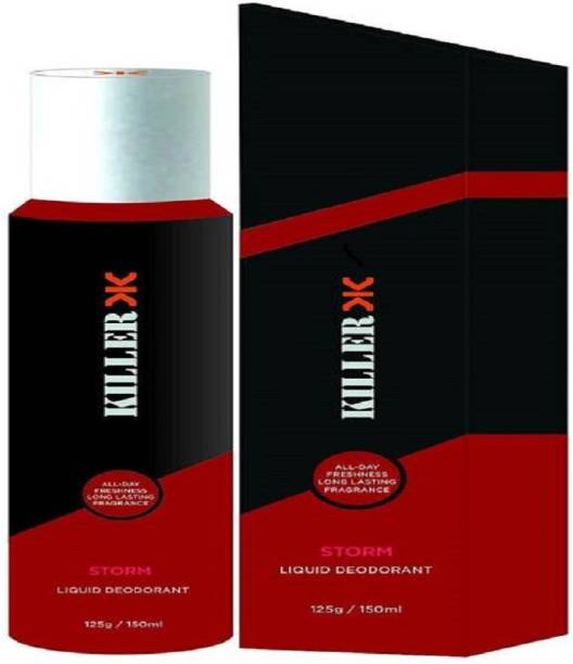 KILLER Storm long lasting Liquid Deodorant perfume 150ML Deodorant Spray  -  For Men & Women