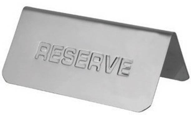 Name Plates Online At Best Prices In India Sukot Stainless Steel Double Sided Reserved Plate For Hotel Restaurant Name