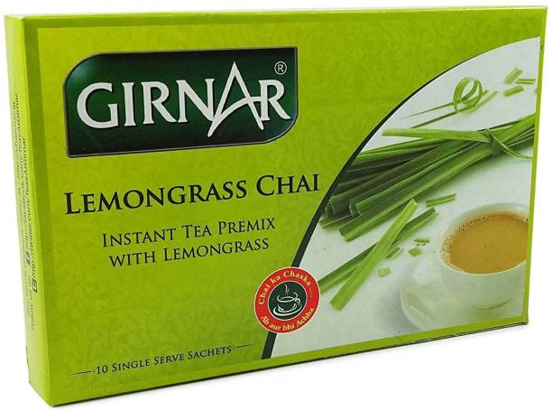 Girnar Tea Lemon Grass Flavoured Tea Lemon Grass Instant Tea Box