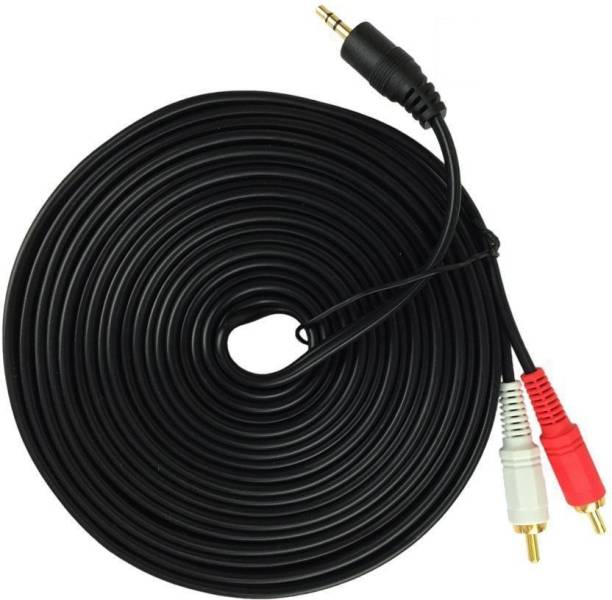 DazzelOn TV-out Cable 5 Meter 3.5mm Male To 2 RCA Male...