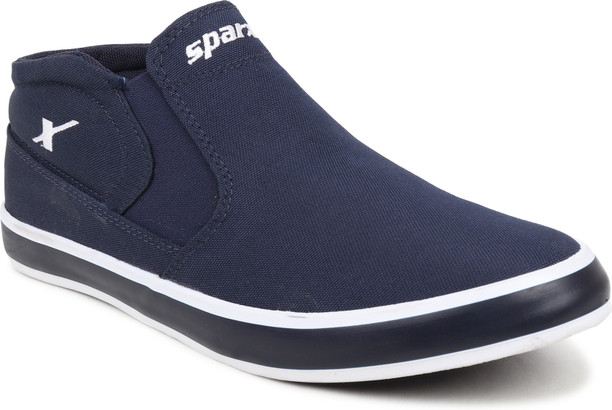 sparx white black casual shoes