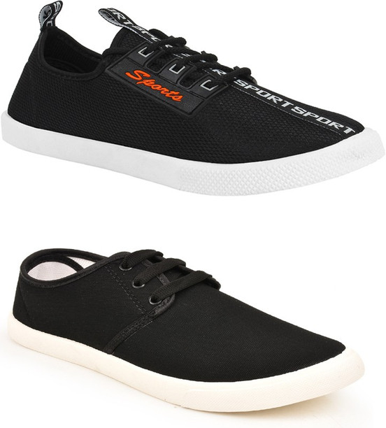 black sneakers flipkart