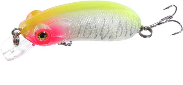 Magideal Multicolored Plastic Fishing Lures Crankbait with Fish Hooks Fishing Lures Crankbait with Fish Hooks Fish