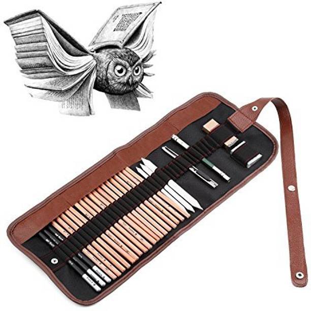 Generic sketching drawing pencils set18 pieces deluxe graphic pro art paper pen charcoal sketch Generic sketching drawing pencils set18 pieces deluxe graphic pro art paper pen charcoal sketch