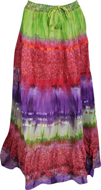 Indiatrendzs Printed Women A-line Multicolor Skirt