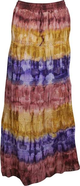 Indiatrendzs Printed Women A-line Multicolor Skirt