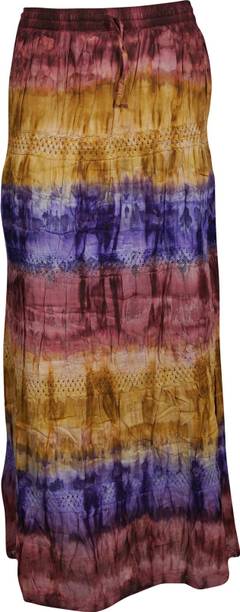 Indiatrendzs Printed Women A-line Multicolor Skirt