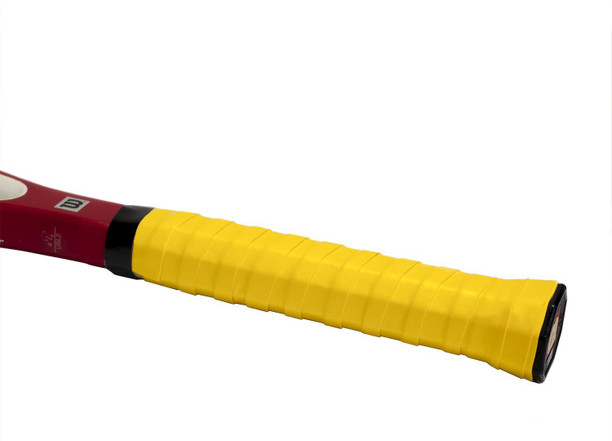 Senston 5 Pack PU Racquet Grip Tennis//Badminton//Squash Anti Slip Super Absorbent Overgrip Handle Grip Tape Yellow Black Red