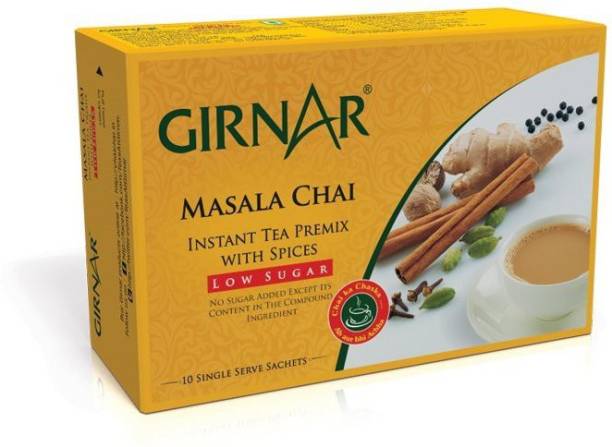 Girnar Tea Masala Low Sugar Herbs Instant Tea Box