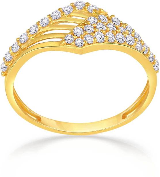 MALABAR GOLD & DIAMONDS SKYFRDZ087_8 22kt Cubic Zirconia Yellow Gold ring