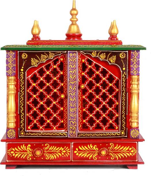 Pooja Mandir Home Temple Online At Ed S On Flipkart Home And Bazaar Hb17ki 104 Wooden Temple