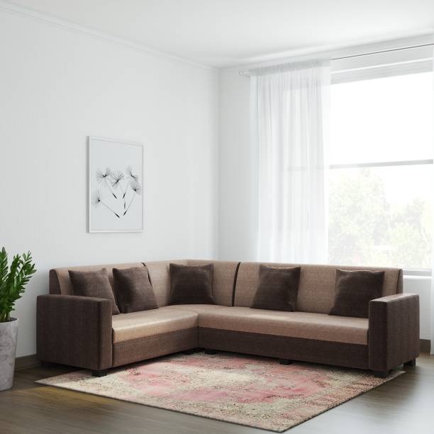 Bharat Lifestyle Cosmo Plus Fabric 6 Seater  Sofa