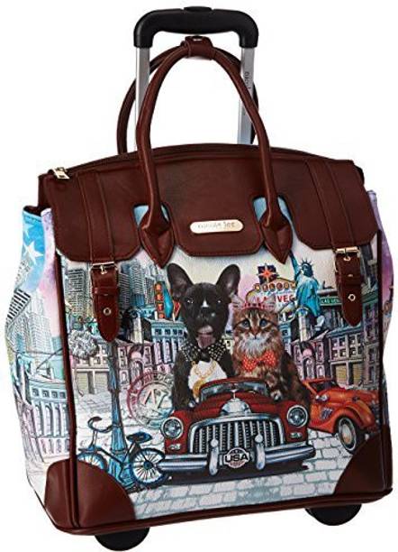 Nicole Lee Bags Wallets Belts Nicole Lee Graphic Printsoft Body Cabin Luggage 21 Inch