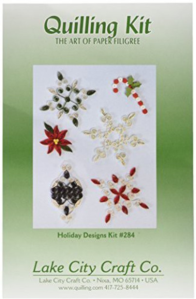 5 Colors Holiday Assortment 1//8-Inch Paper 105-Pack Lake City Craft Quilling