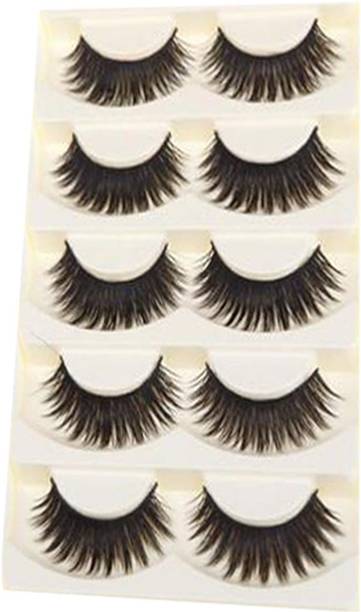 LUV-LI IMPORTED Thick Black Taiwan Tips Natural Smoky Makeup Long False Eyelashes (5
