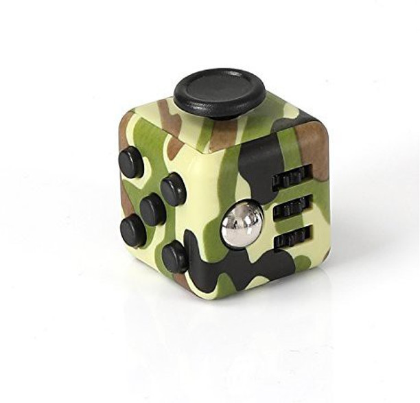 Black//Red JuYi Fidget Toy Cube Relieves Stress and Anxiety for Children and Adults