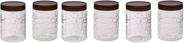 Steelo 6 Pcs  - 600 ml Plastic Grocery Container