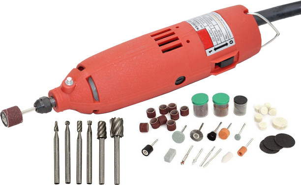Electric Mini Die Grinder Kit In A Case Rotary Tool Kit 240 PC Variable Speed