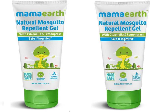 MamaEarth Natural Mosquito Repellent Gel, 50ml (Pack of 2)