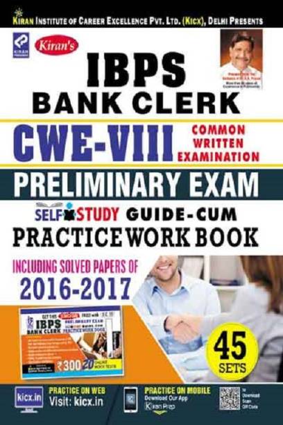 Kiran’s Ibps Bank Clerk Cwe Viii Preliminary Exam Self Study Guide Cum Practice Work Book English