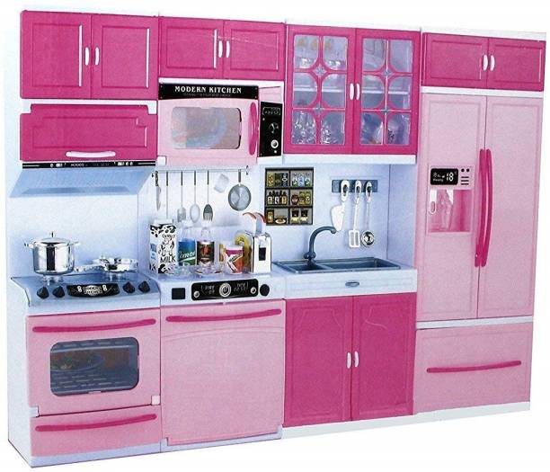latest radhe Kitchen Play Set Size 12" Height Features Lighting And Sounds for kids