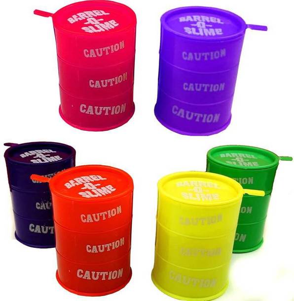 Charnalia Barrel O Slime 6 Pcs 3 inch Multicolor Putty Toy